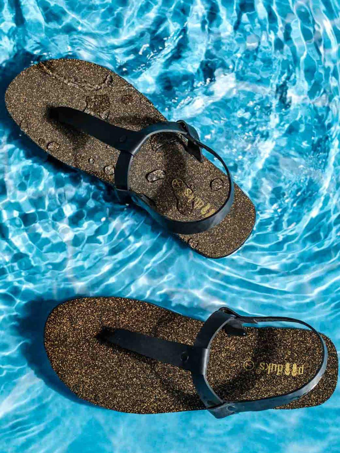 paaduks men t-strap waterproof comfort sandals