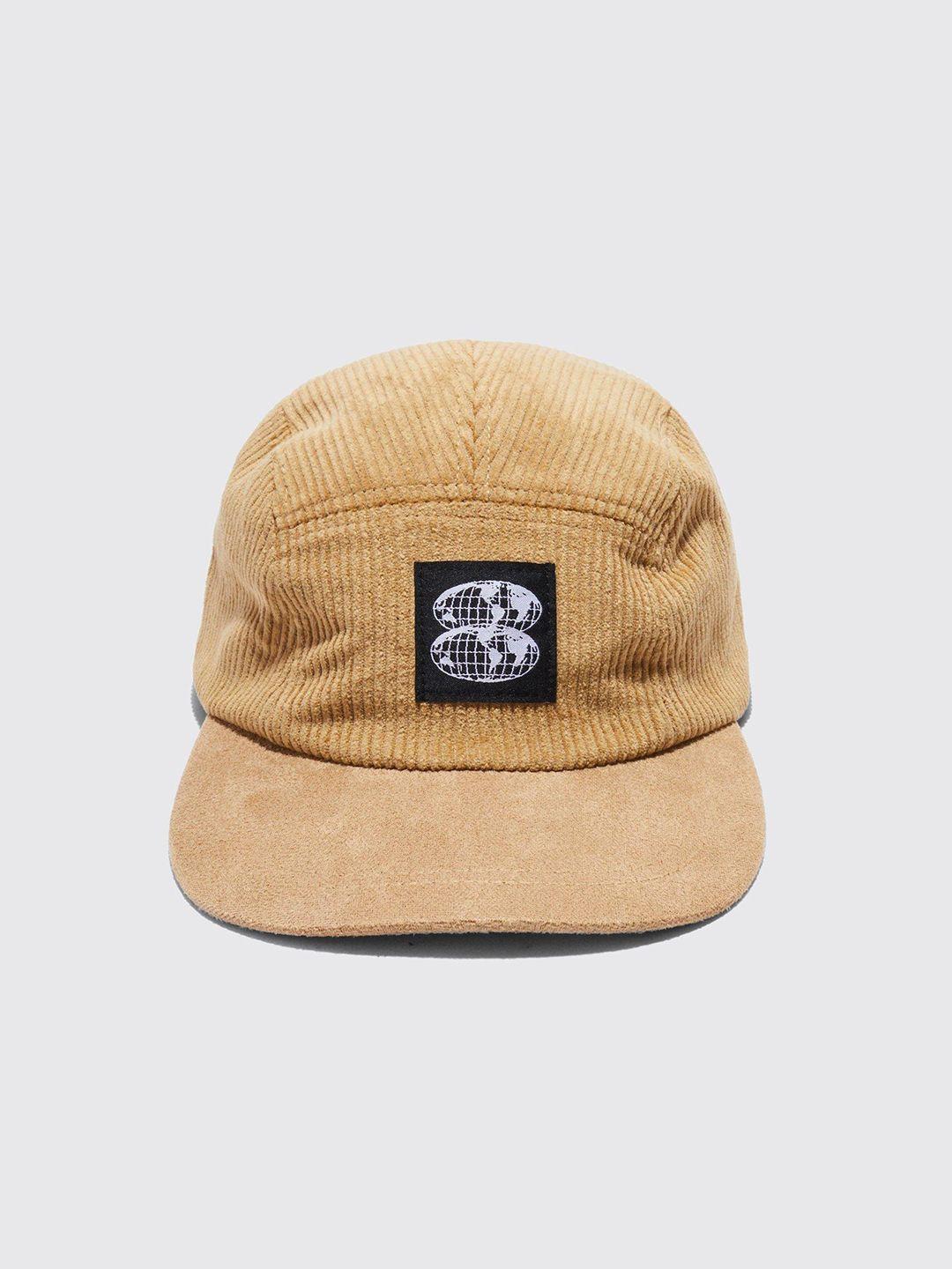 boohooman self-striped pure cotton baseball cap