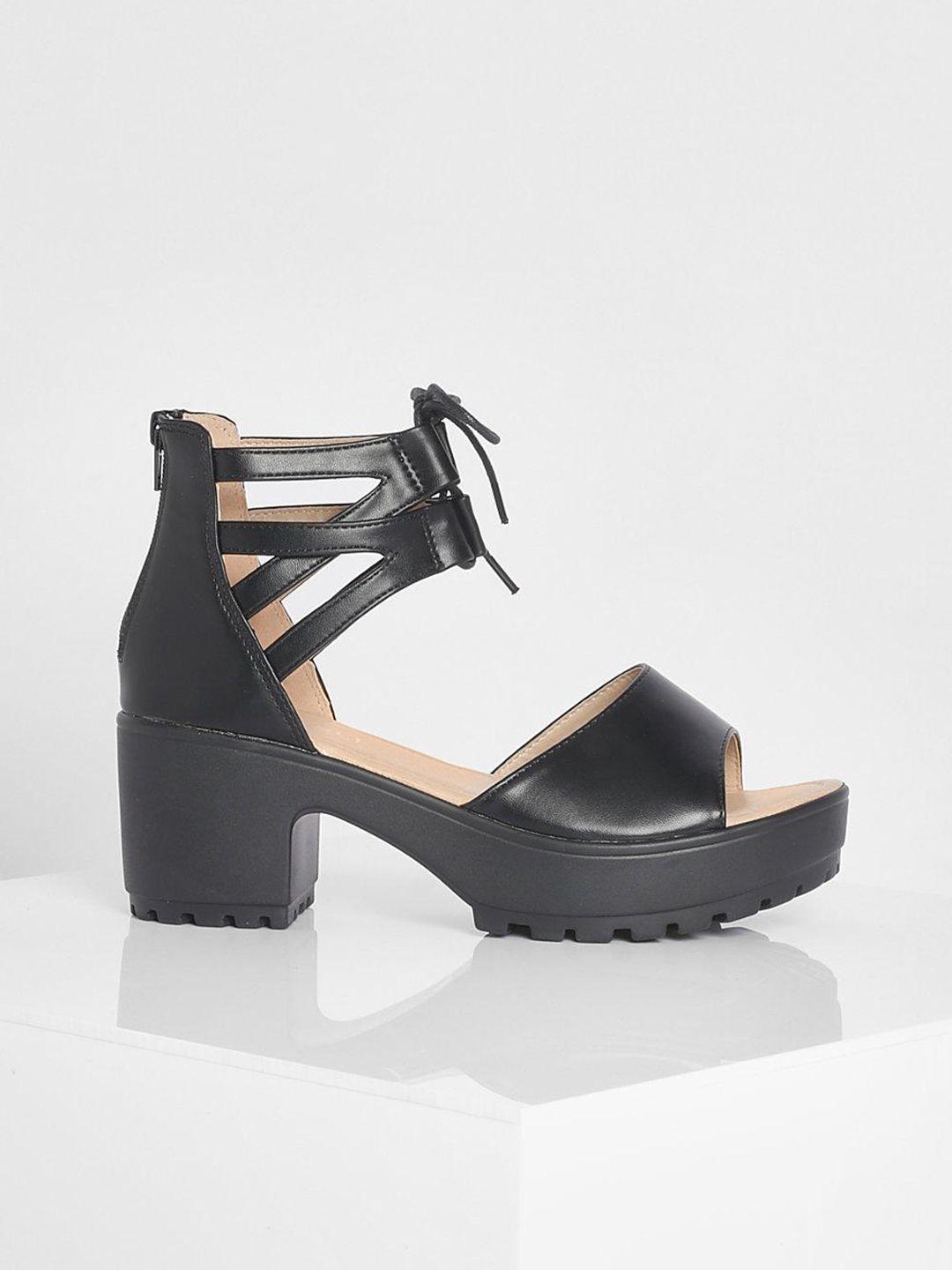 boohoo lace up platform sandals