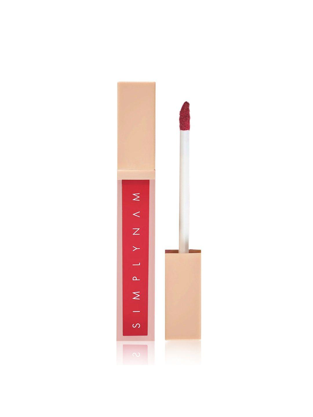 simply nam ultra-soft comfort wear matte liquid lipstick with argan oil 6ml - shwetambari