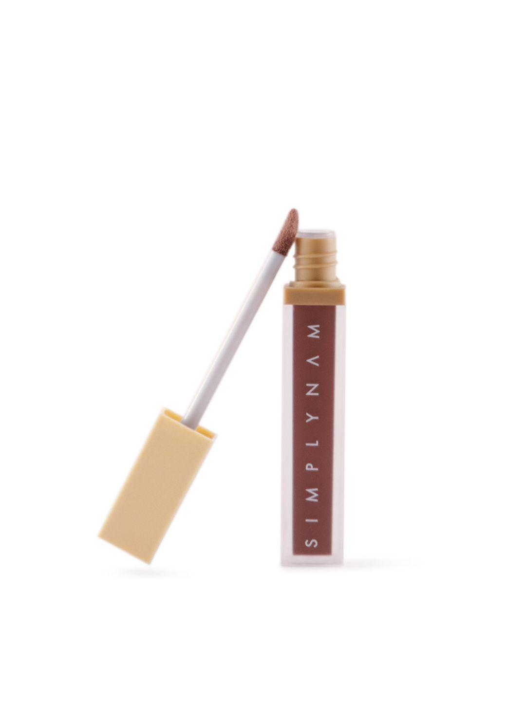 simply nam hydrating creamy matte lip butter lipstick with jojoba oil 6ml - alisha nougat