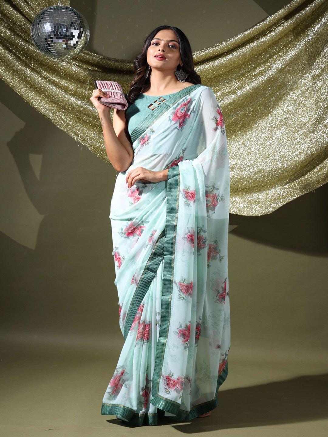 atulyam tex world floral printed saree