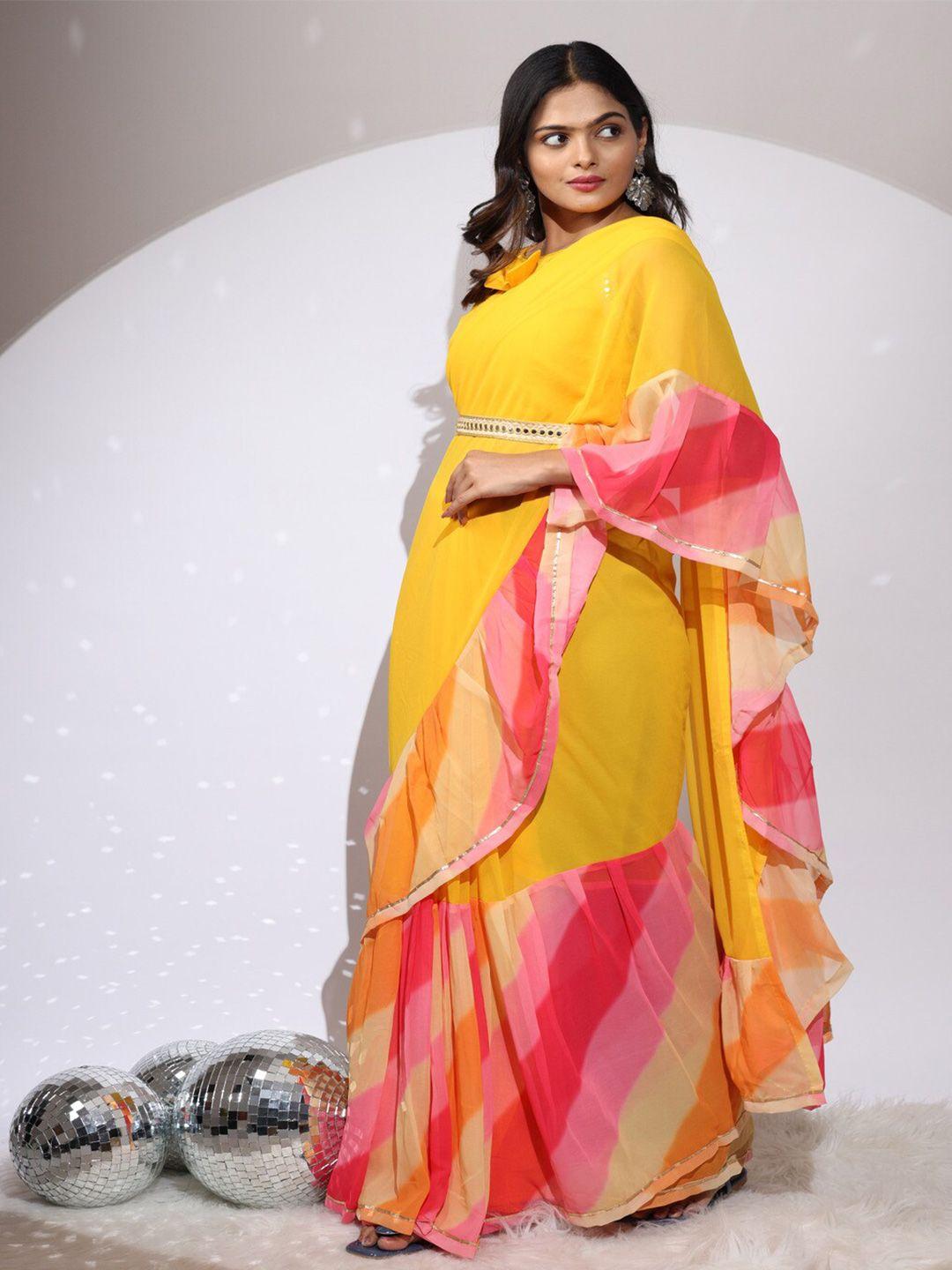 atulyam tex world poly georgette saree