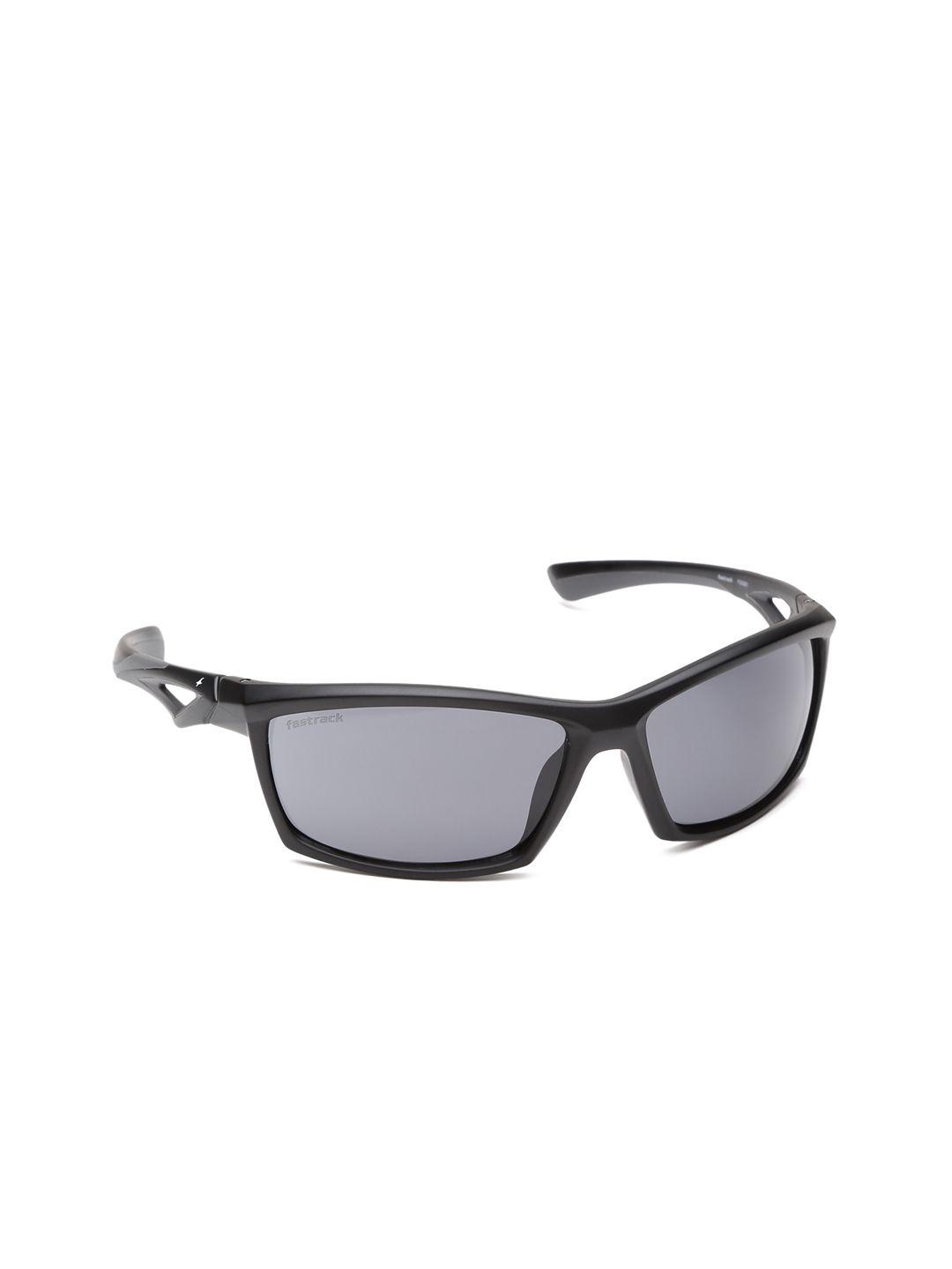 fastrack men black sports sunglasses