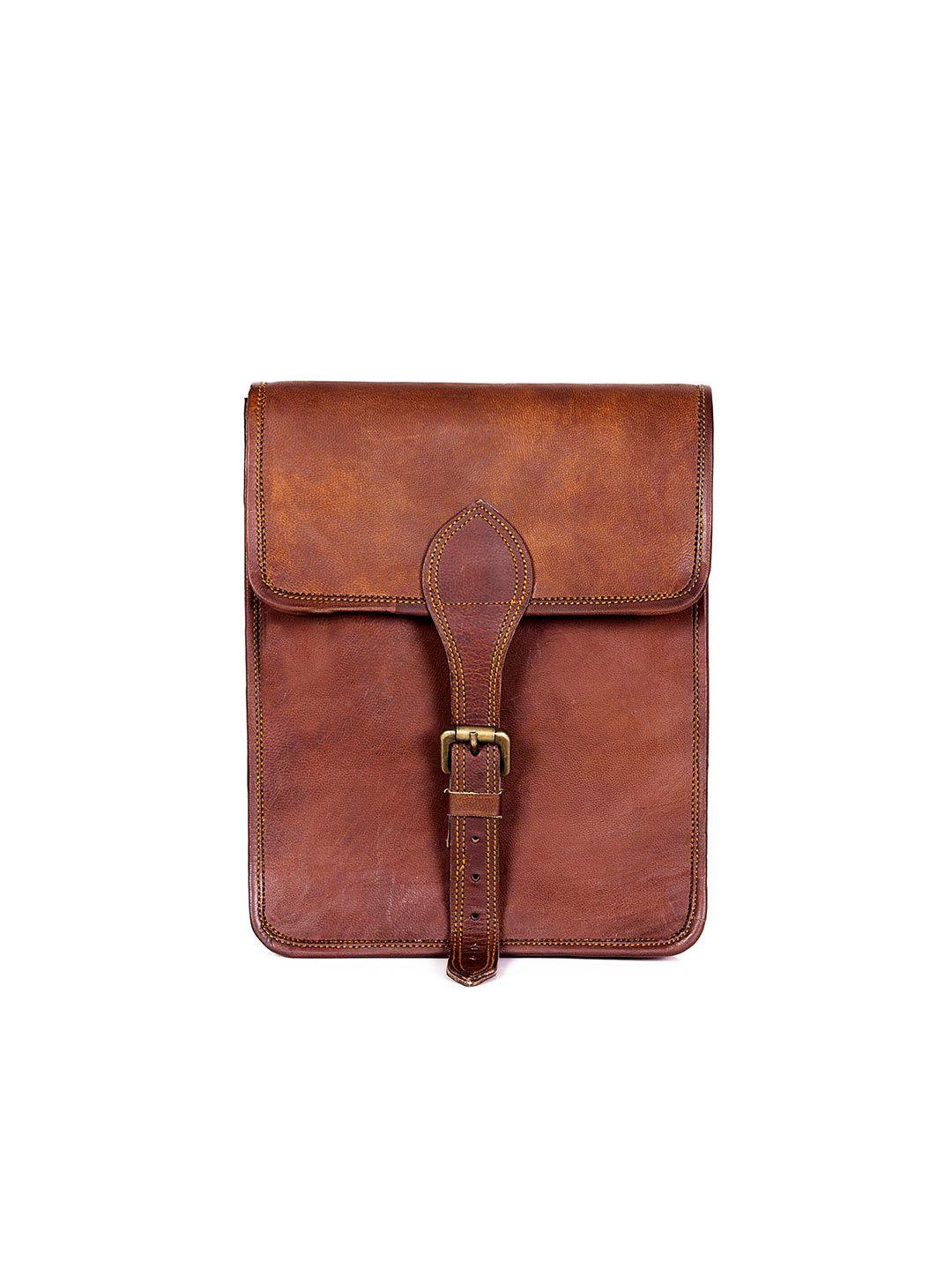 goatter men leather messenger bag