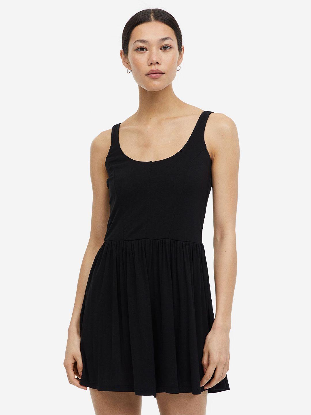 h&m jersey playsuit