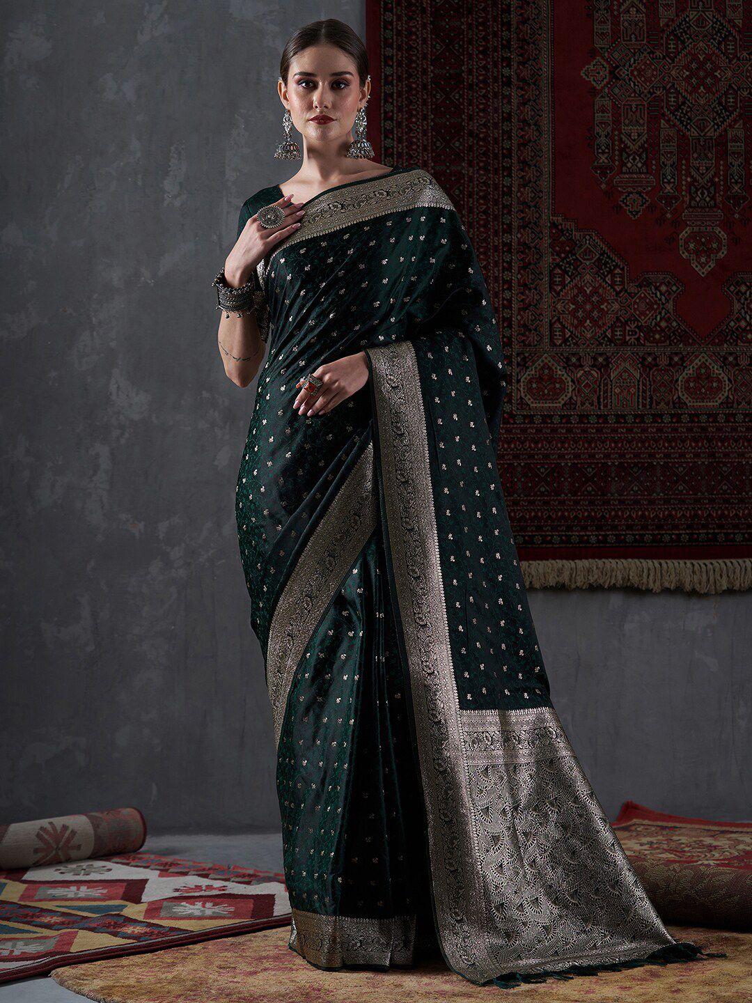 mitera ethnic motifs woven design satin banarasi saree