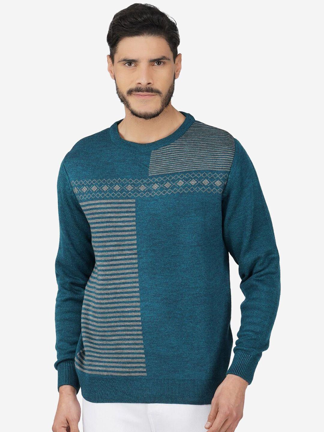 joe hazel printed acrylic pullover