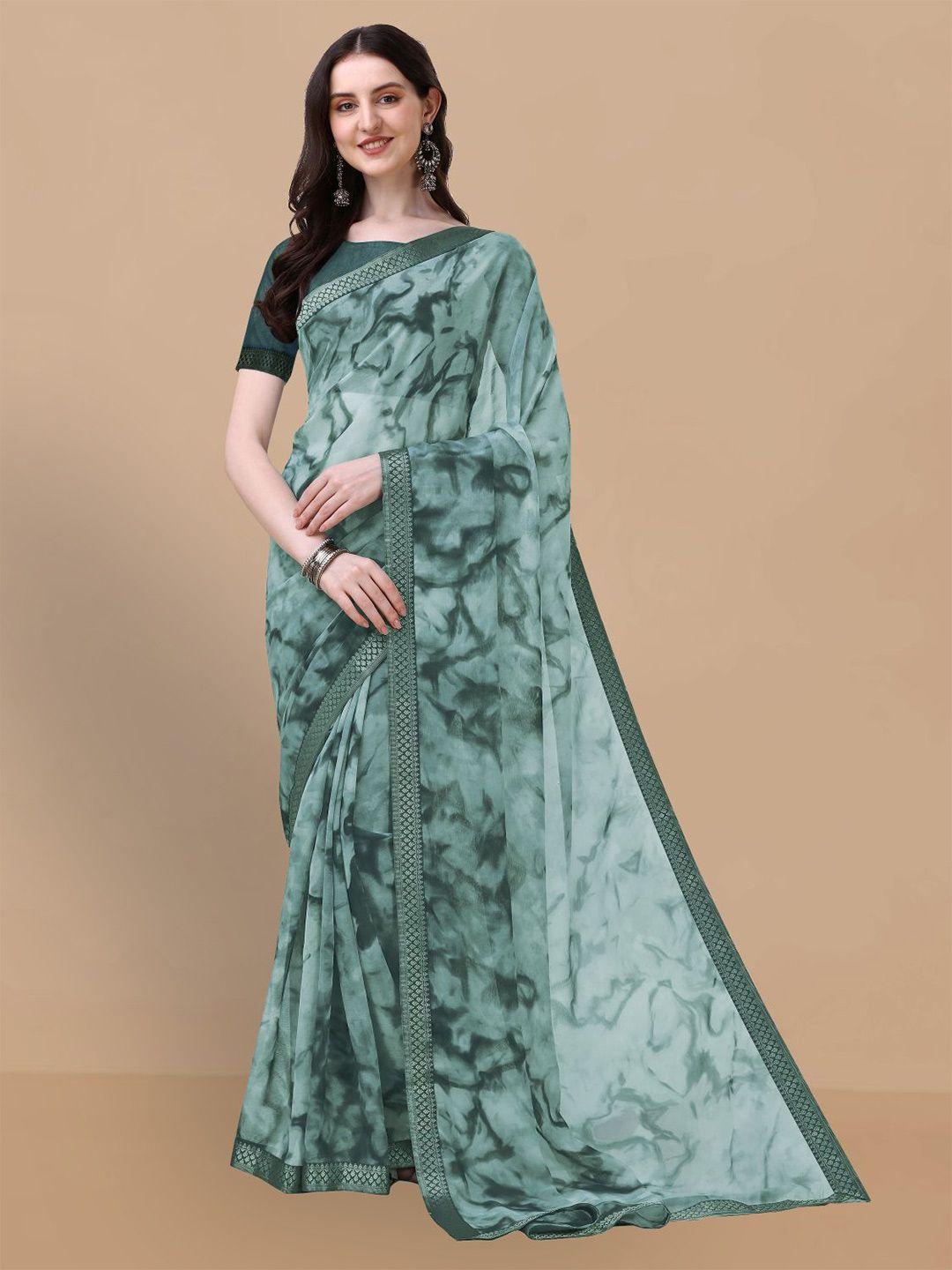 dori abstract printed zari pure chiffon saree