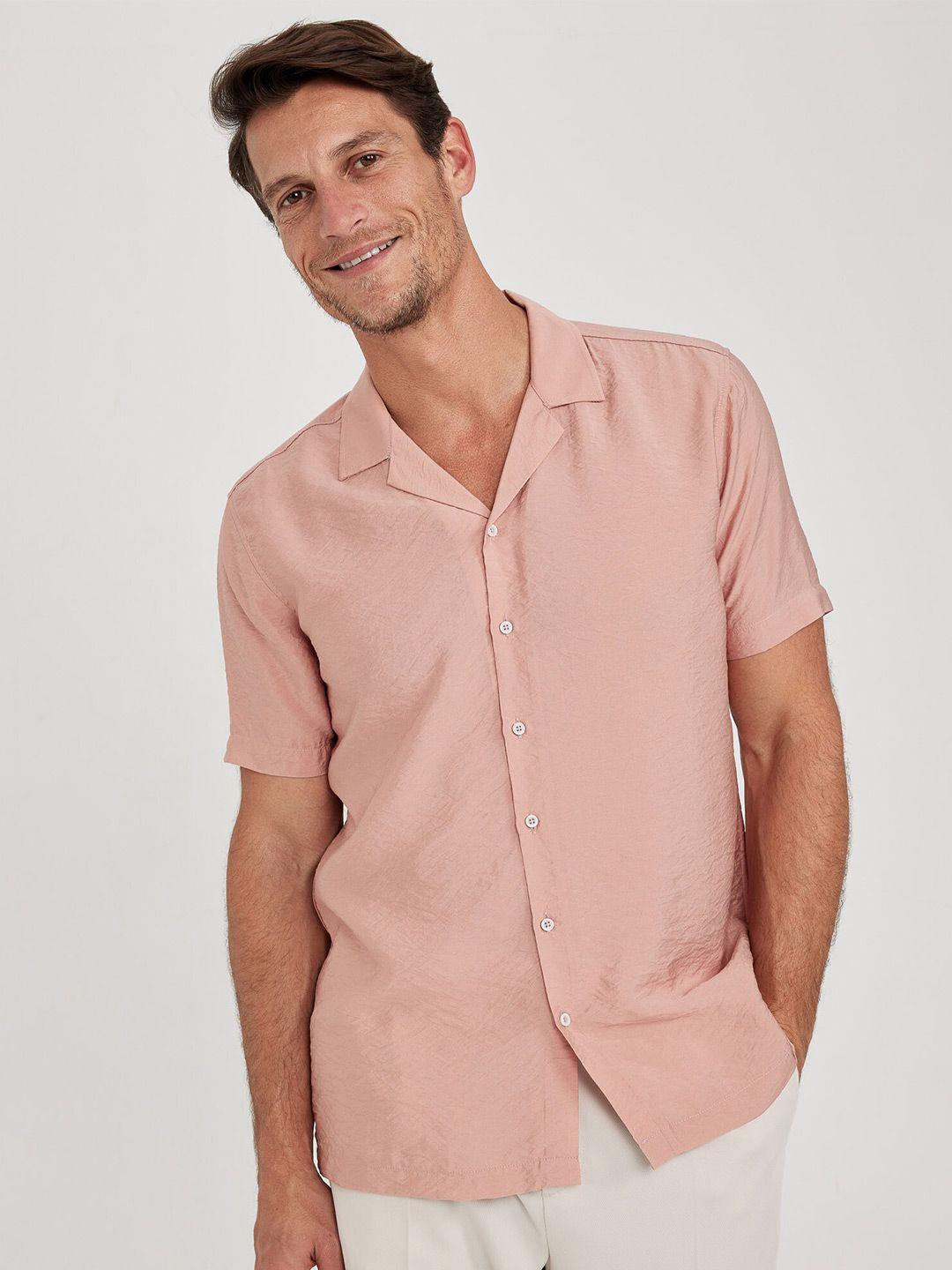 defacto cuban collar casual shirt