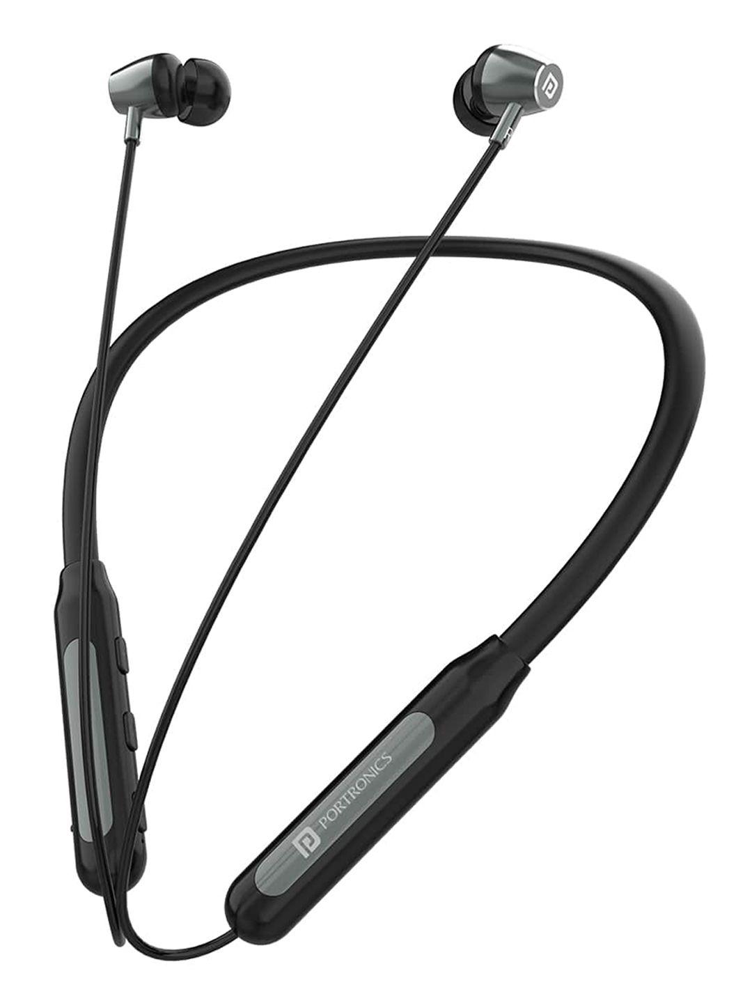 portronics harmonics z3 wireless bluetooth 5.3 neckband with mic