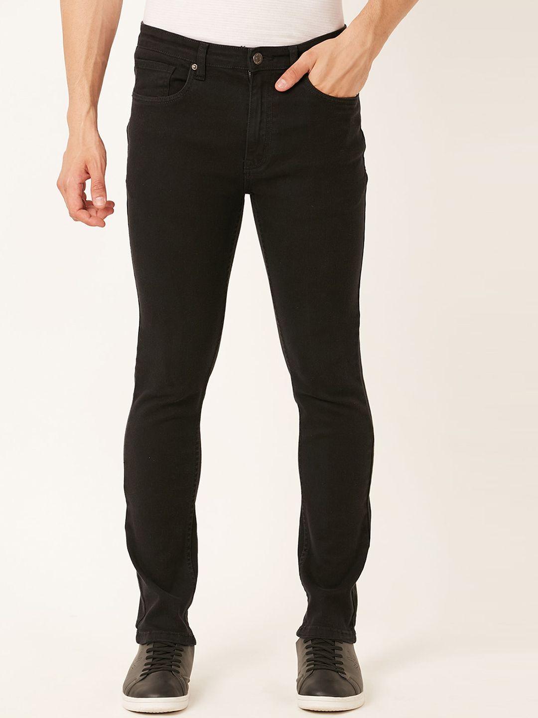 forever 21 men black mid-rise clean look jeans