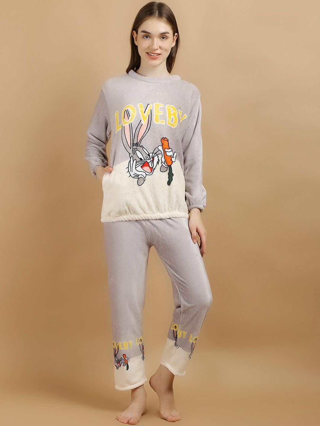 lugo looney tunes printed night suit