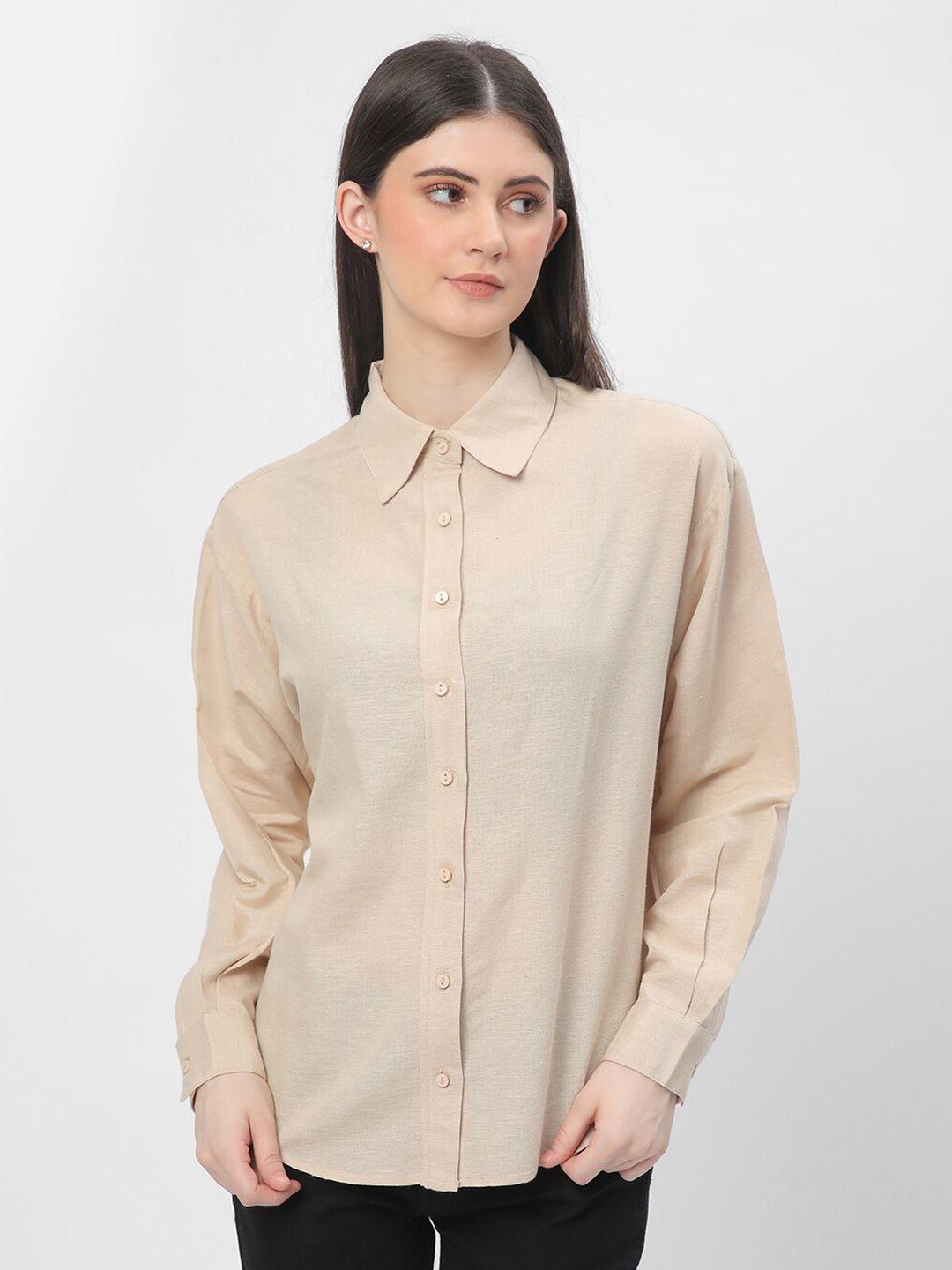 r&b shirt style cuffed sleeves top