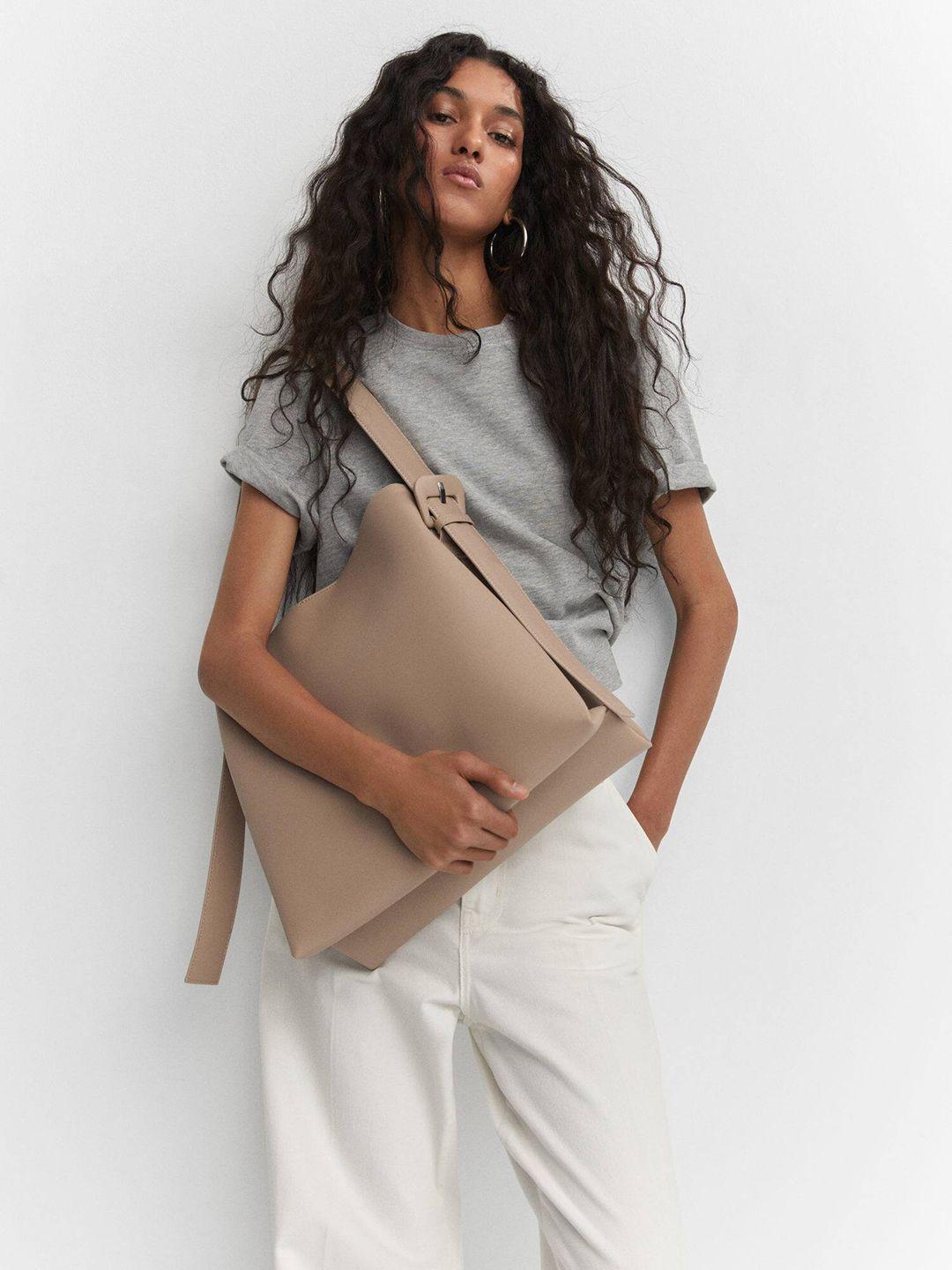 mango structured shoulder bag