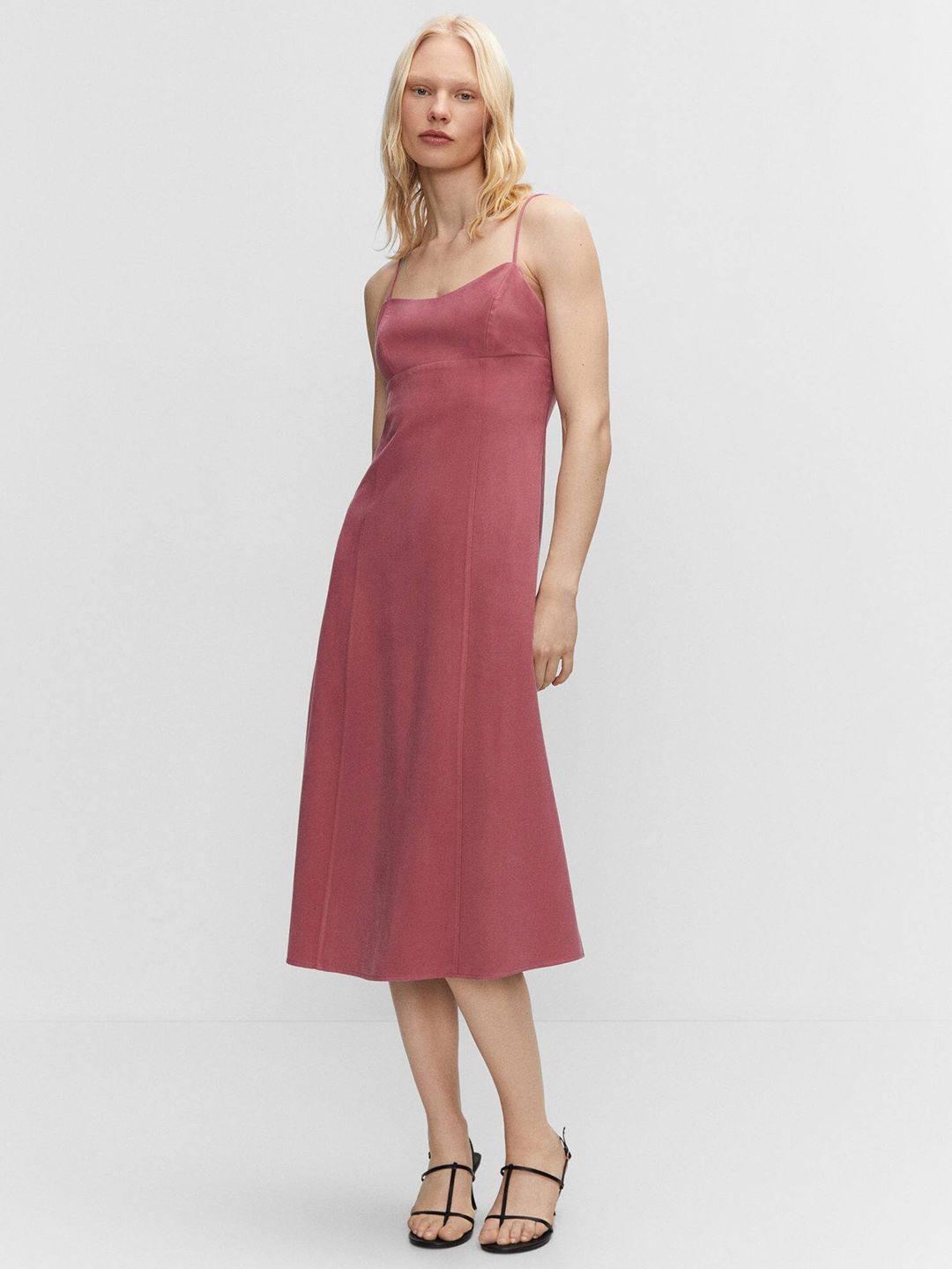 mango a-line midi dress