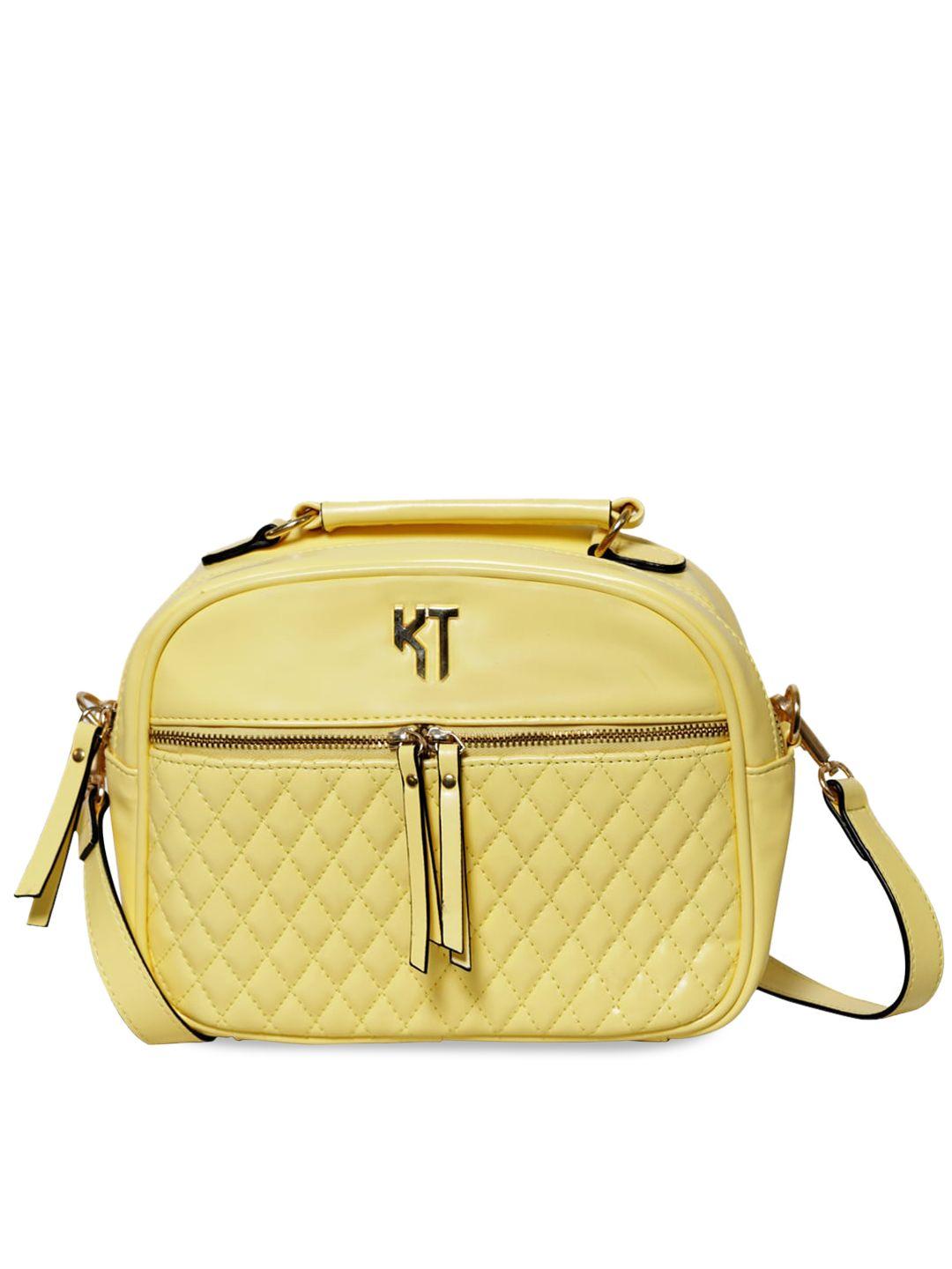 kaaytee pu structured quilted sling bag