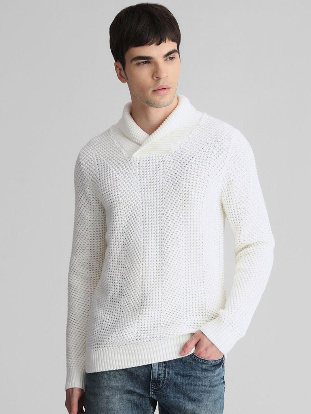 jack & jones open knit acrylic pullover sweater