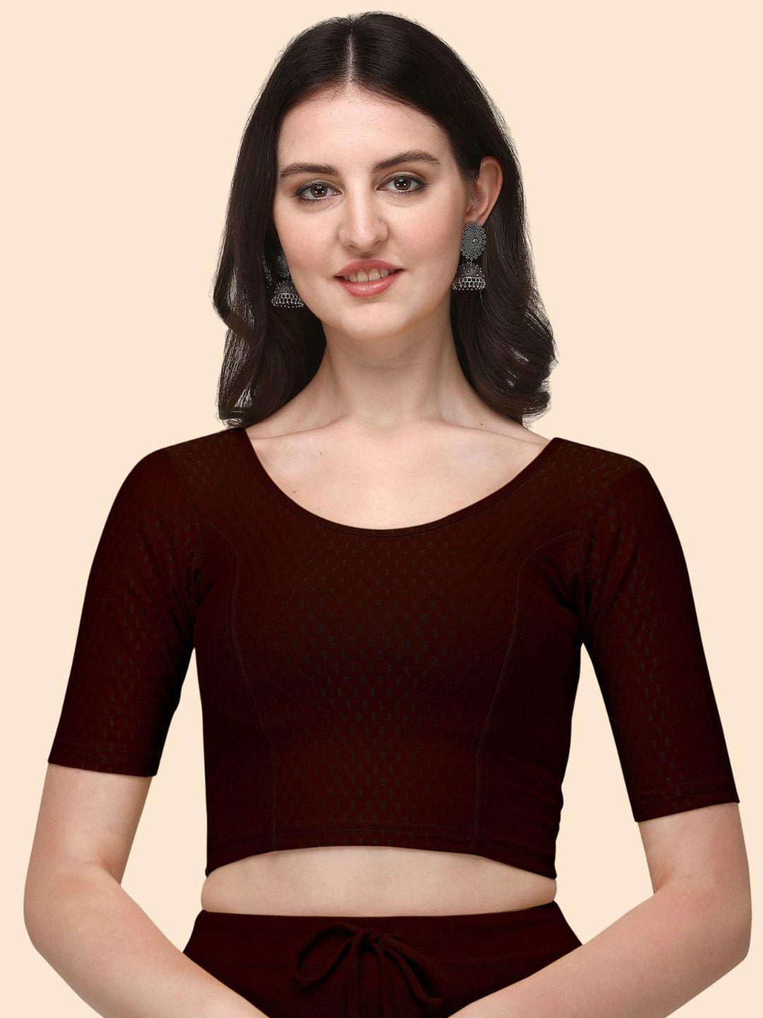 here&now woven design saree blouse