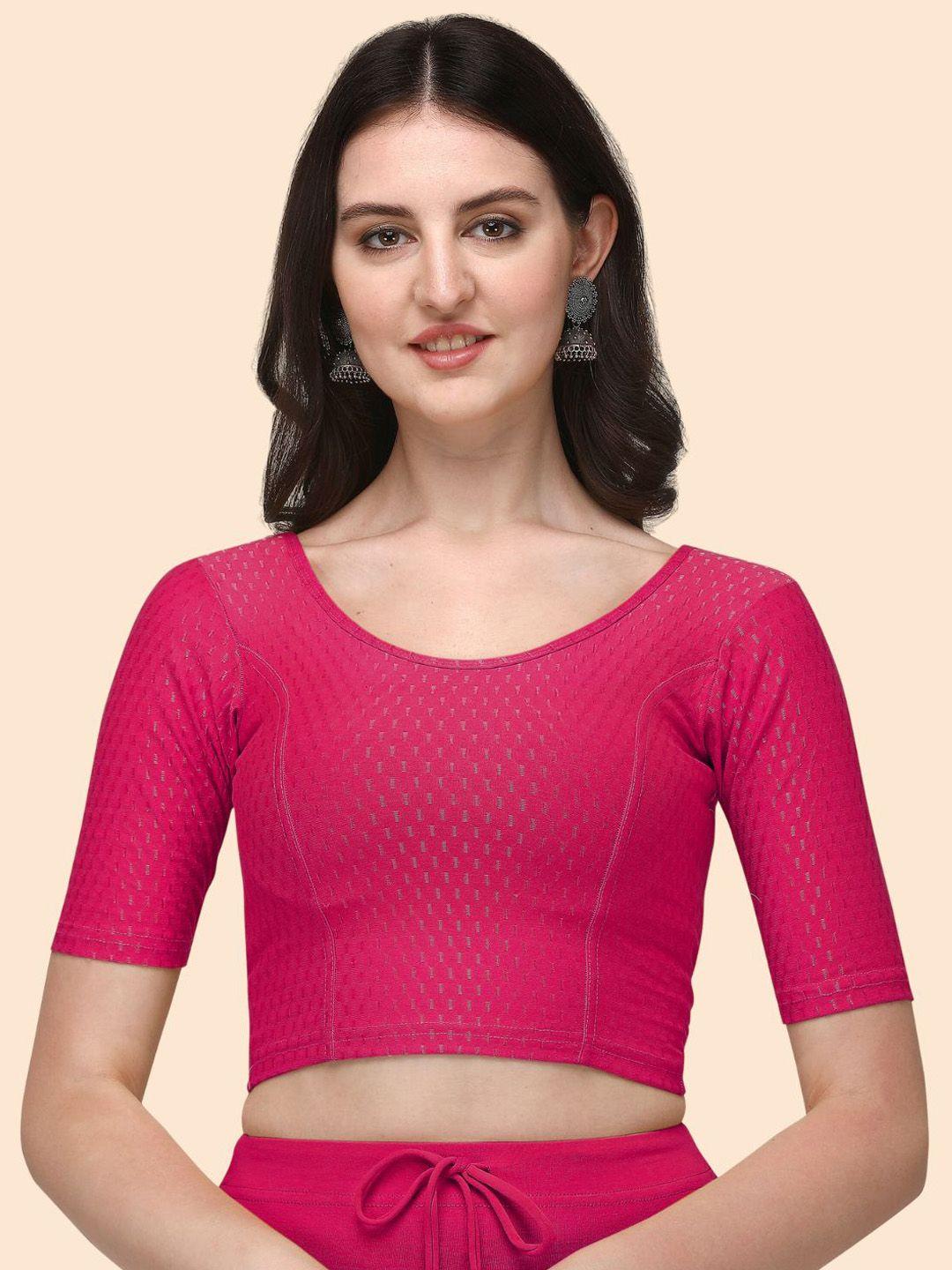 here&now woven design saree blouse