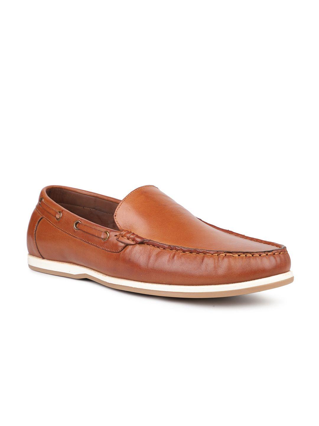 atesber men textured leather loafers