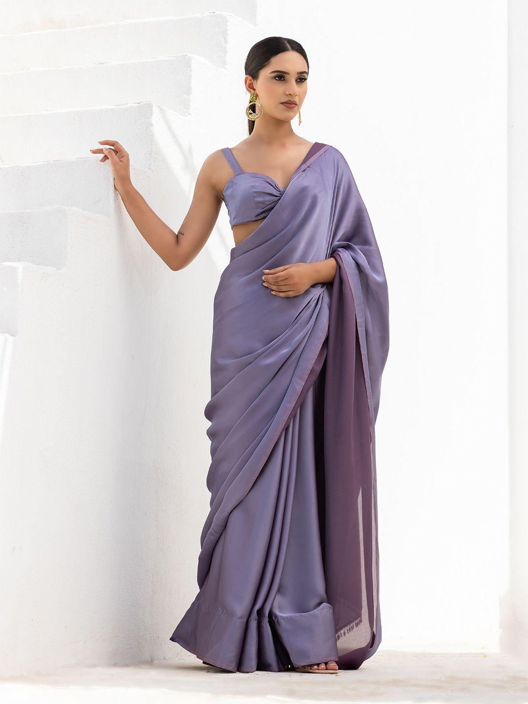 swtantra mauve satin saree