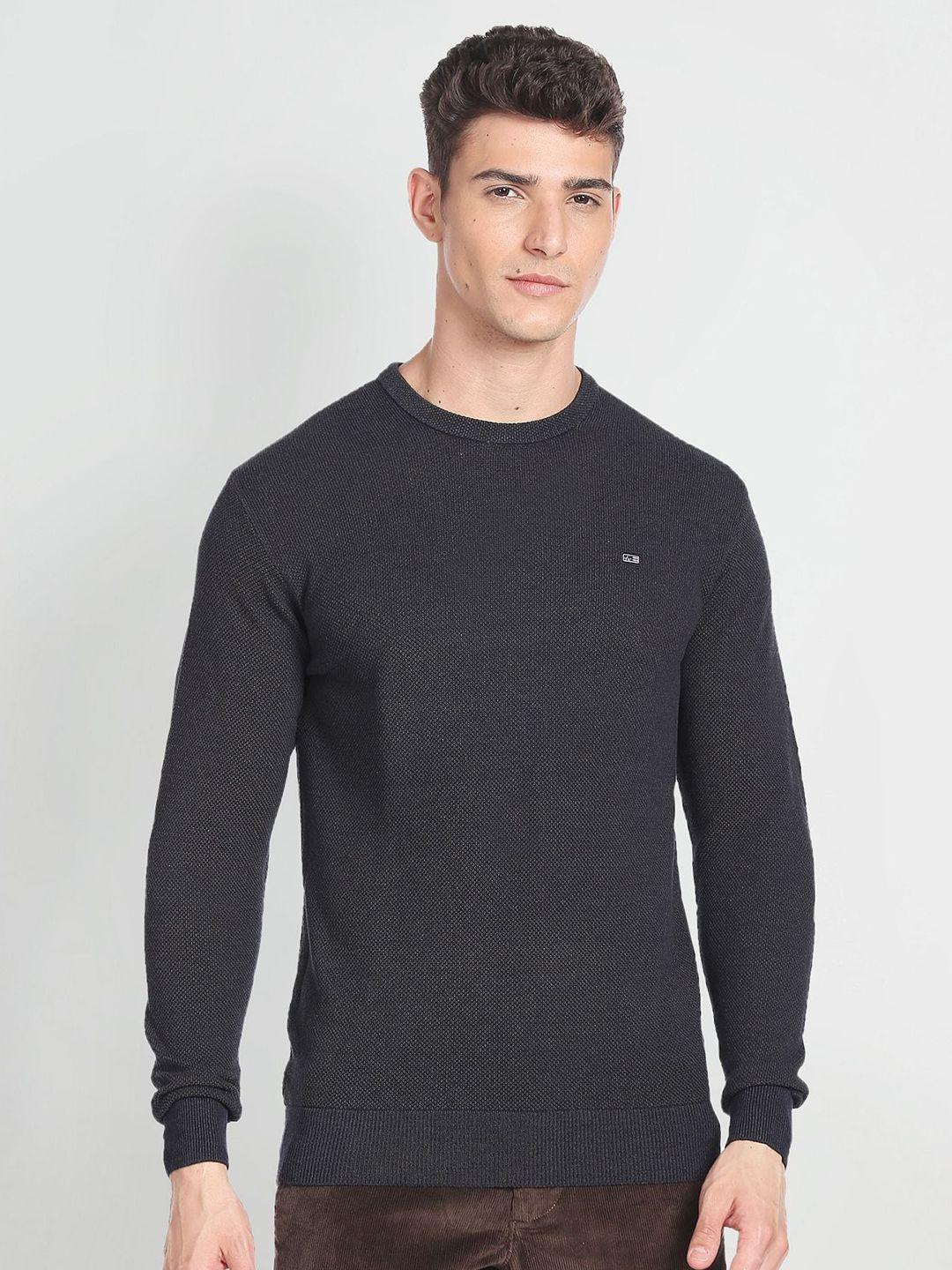 arrow sport high neck center front open pullover