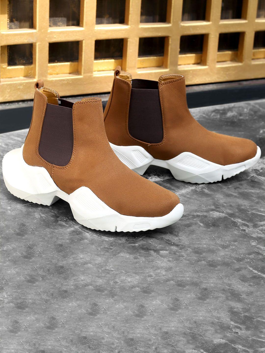 bxxy men flatform-heeled chelsea boots