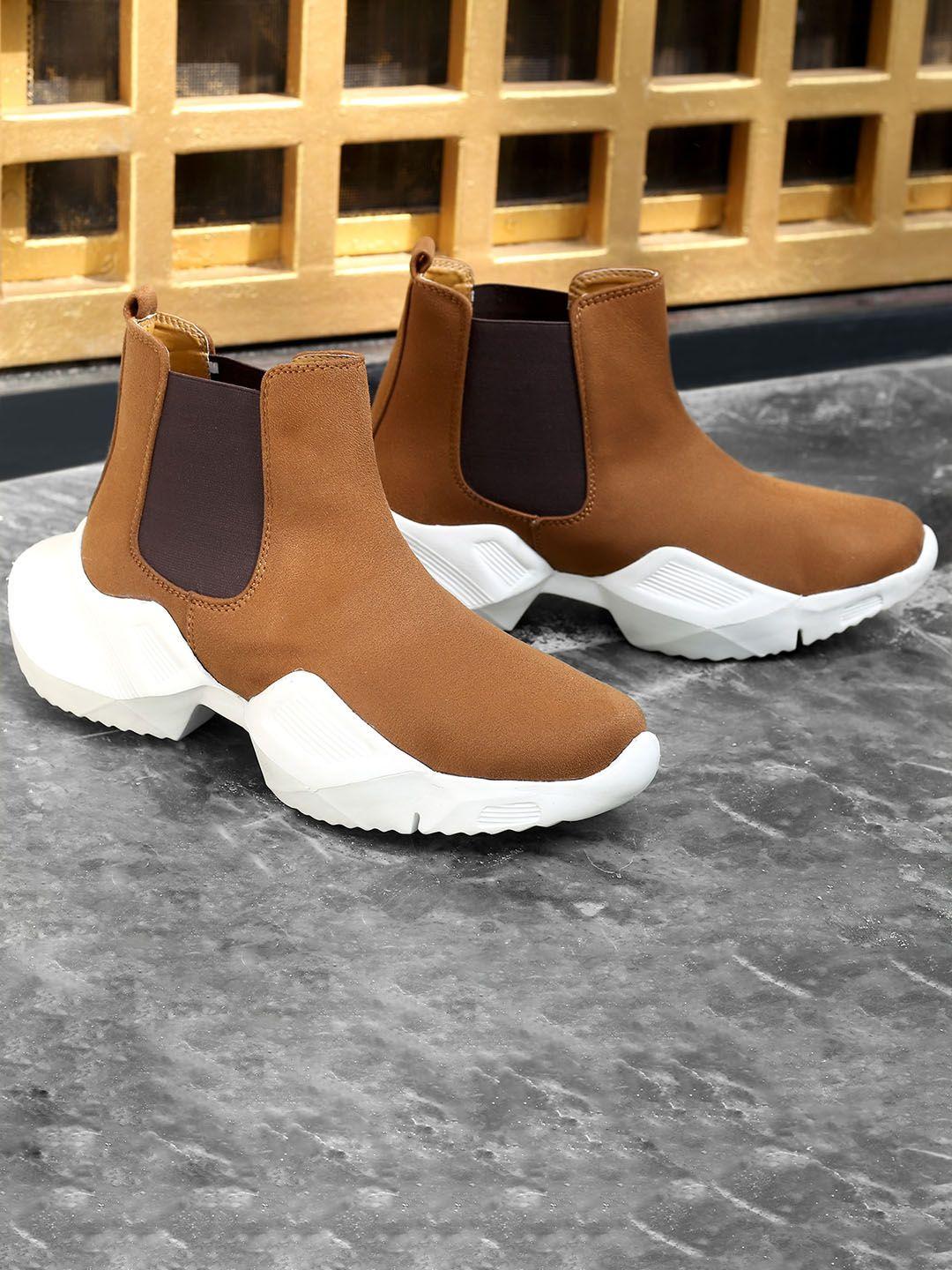 bxxy men flatform-heeled chelsea boots