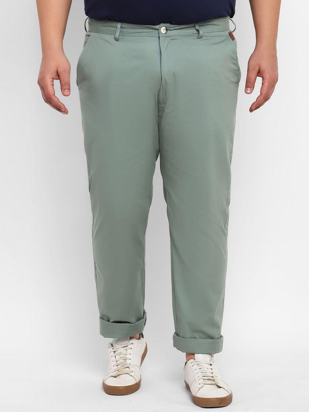 urbano plus men green trousers