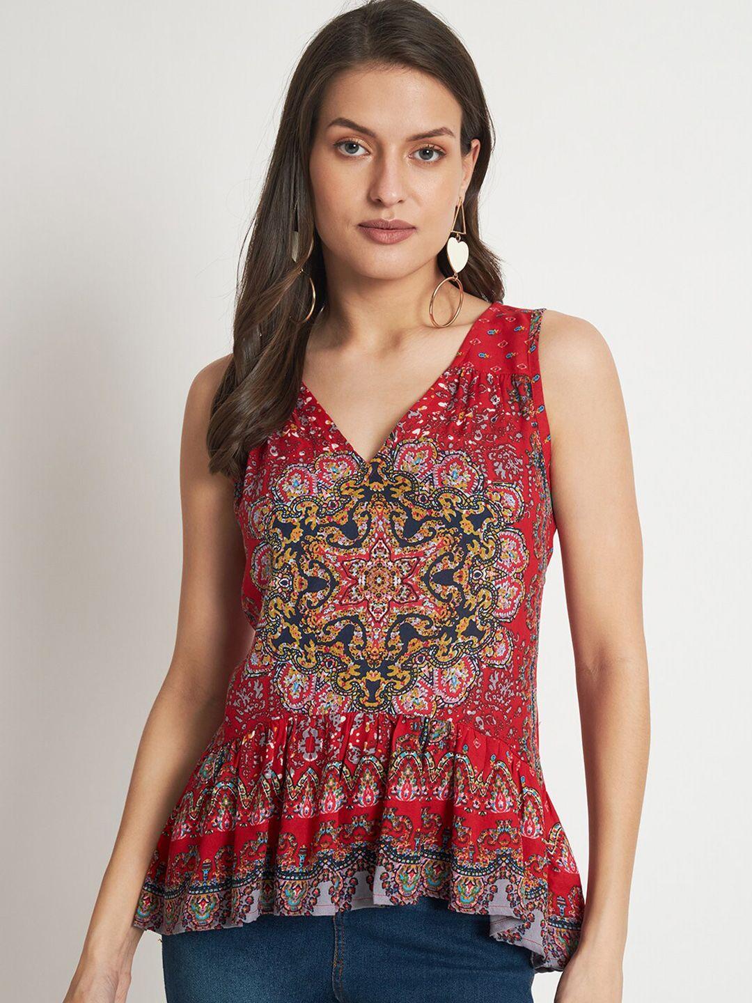 veldress ethnic motifs printed regular top