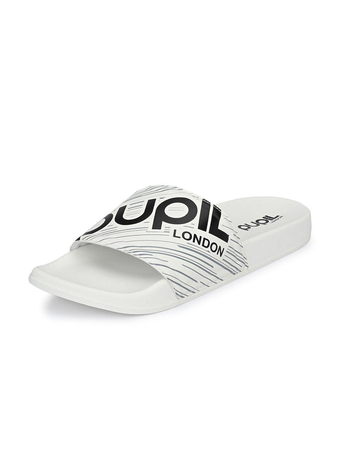 pupil london men printed rubber sliders