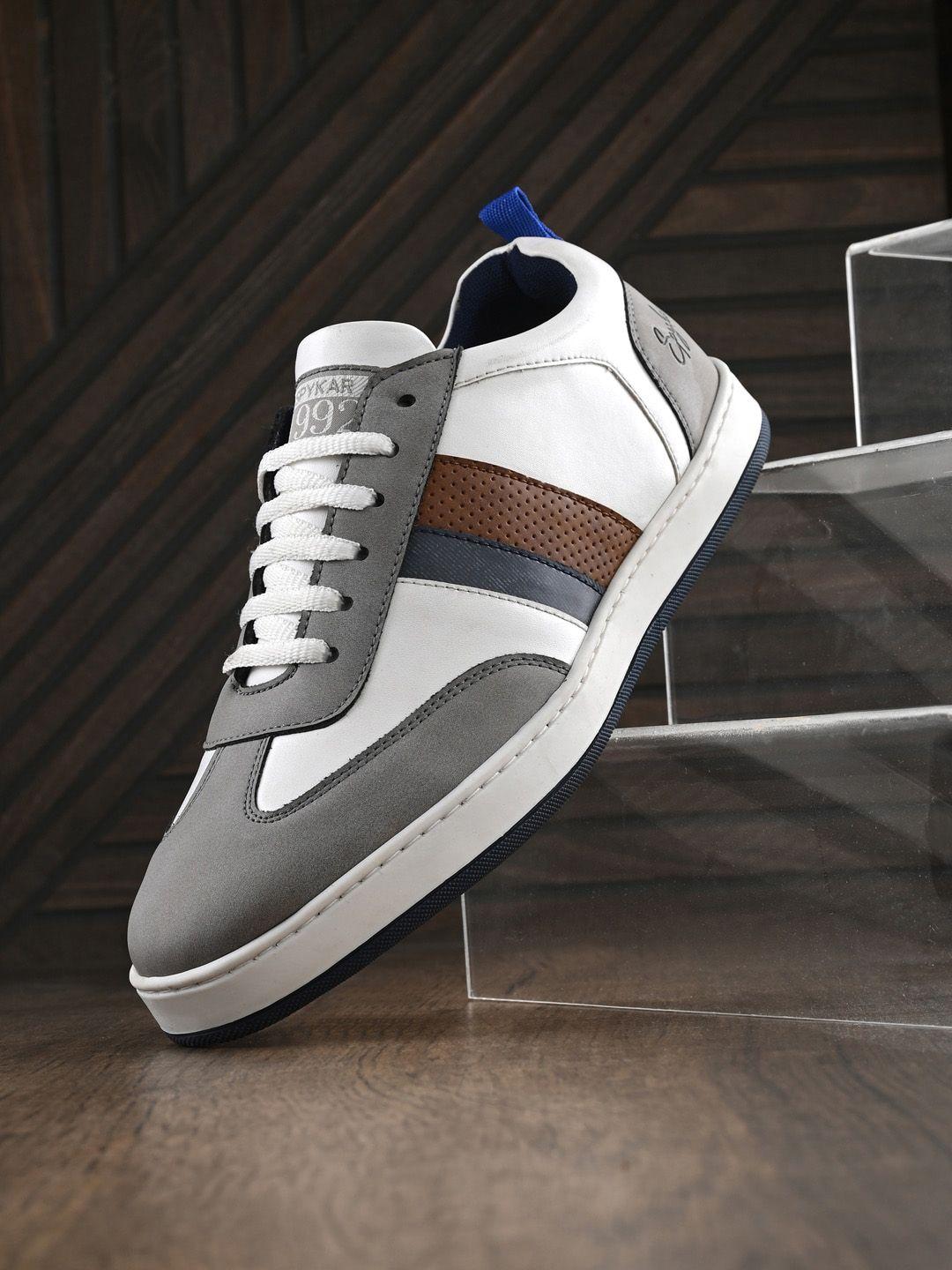 spykar men colourblocked sneakers