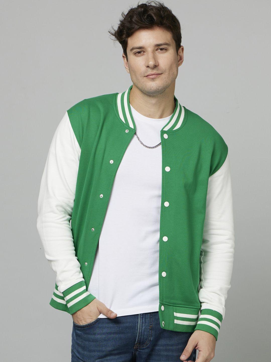 celio colourblocked varsity jacket