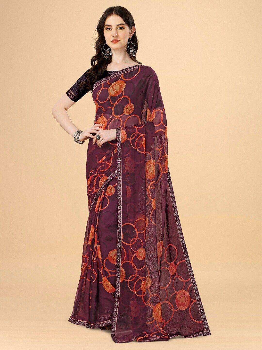 dori abstract printed saree