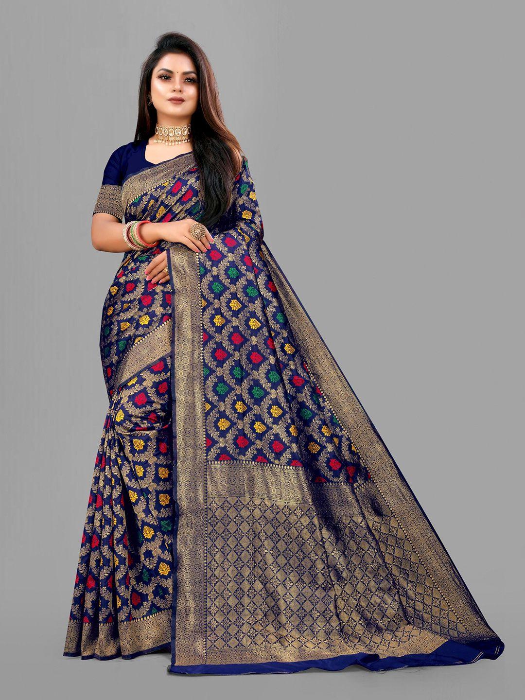 eshami woven design zari banarasi saree