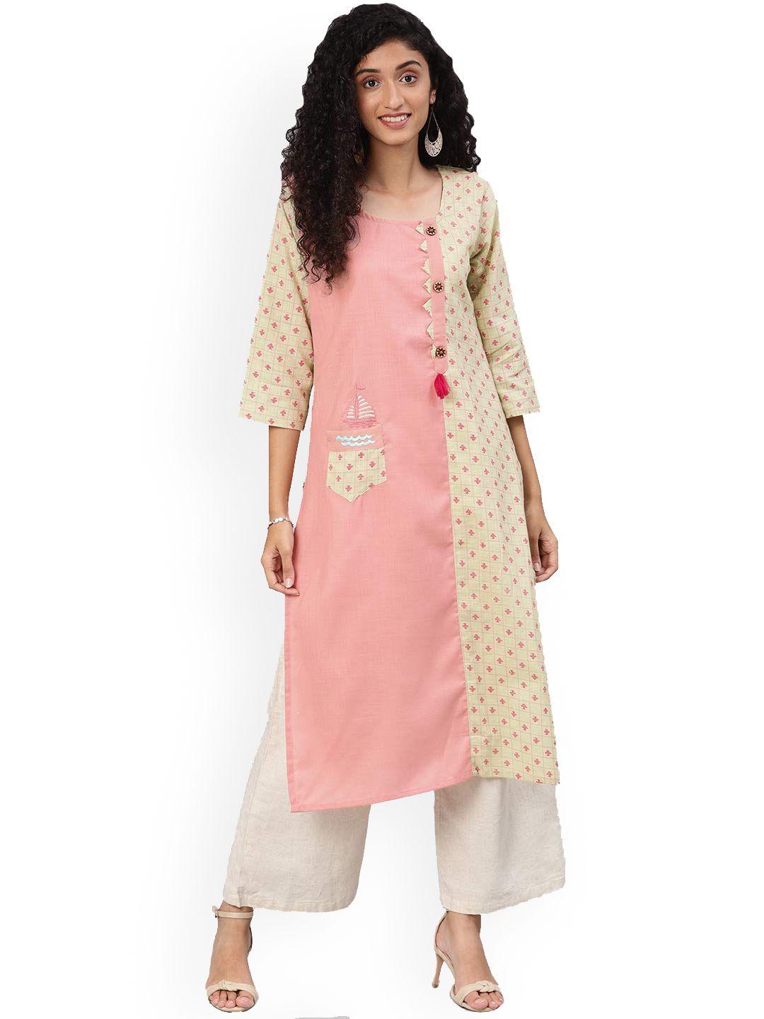 kalini ethnic motifs printed straight kurta