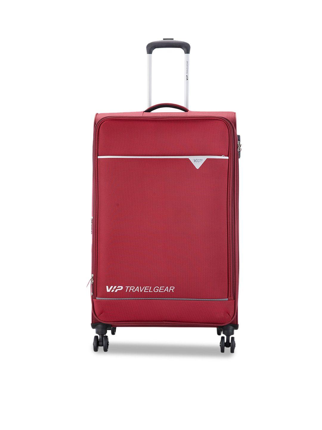 vip soft-sided large trolley suitcase