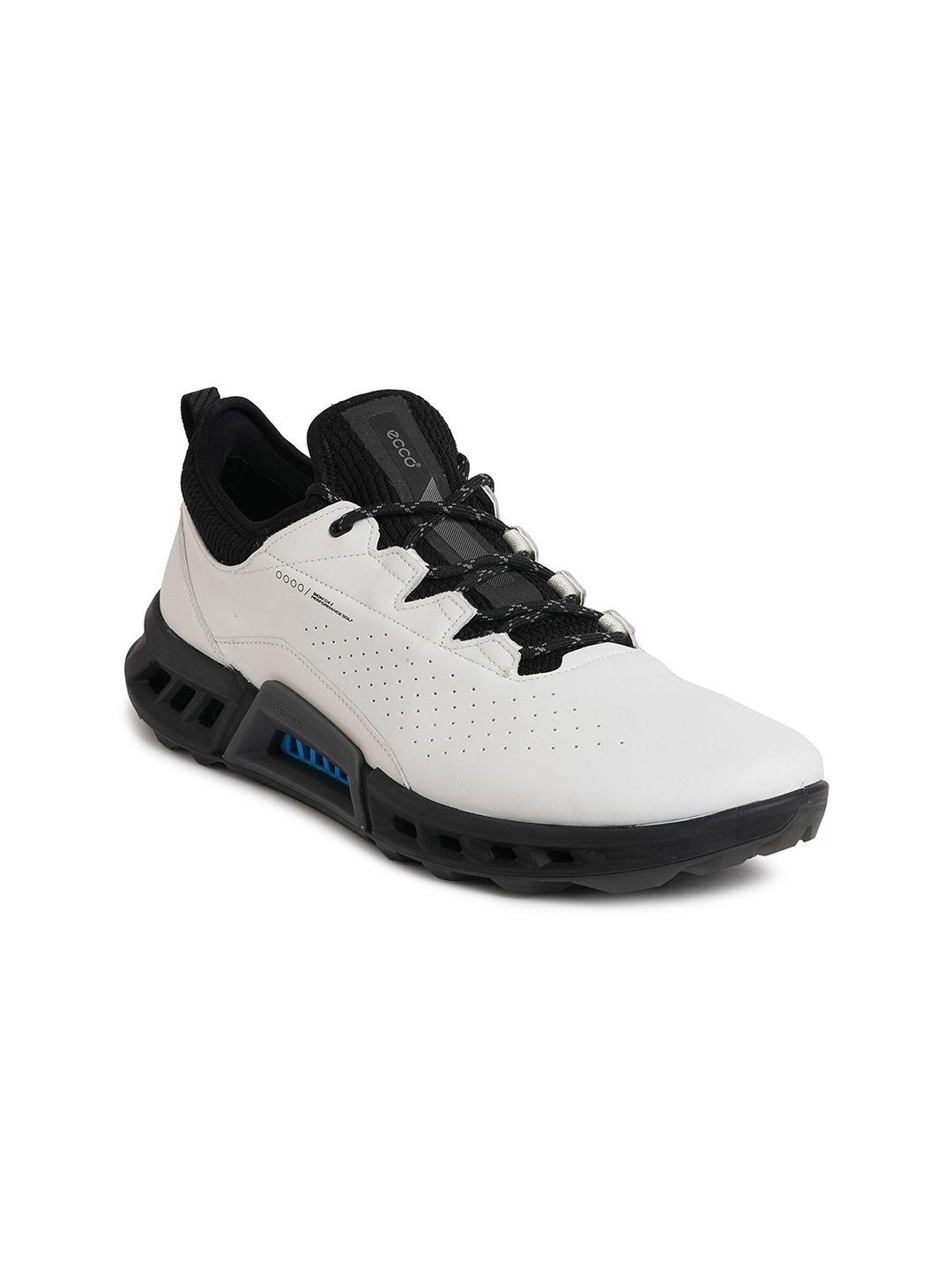 ecco men leather golf non-marking shoes