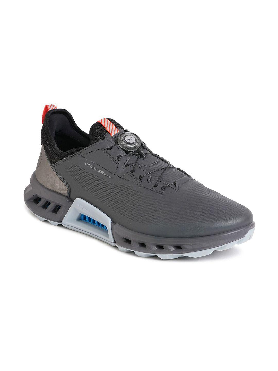 ecco men leather golf non-marking shoes