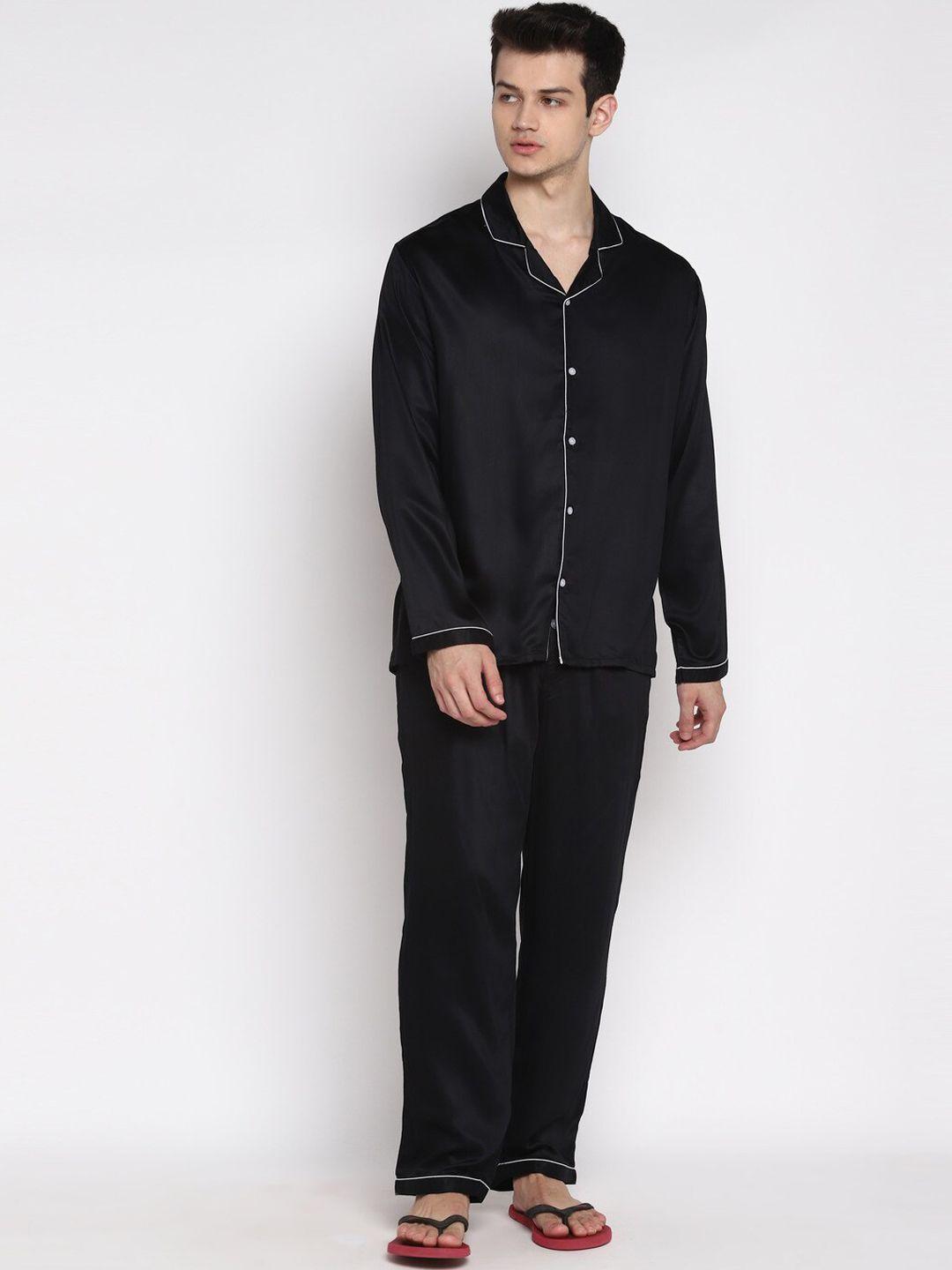 shopbloom men pure cotton shirt with pyjamas