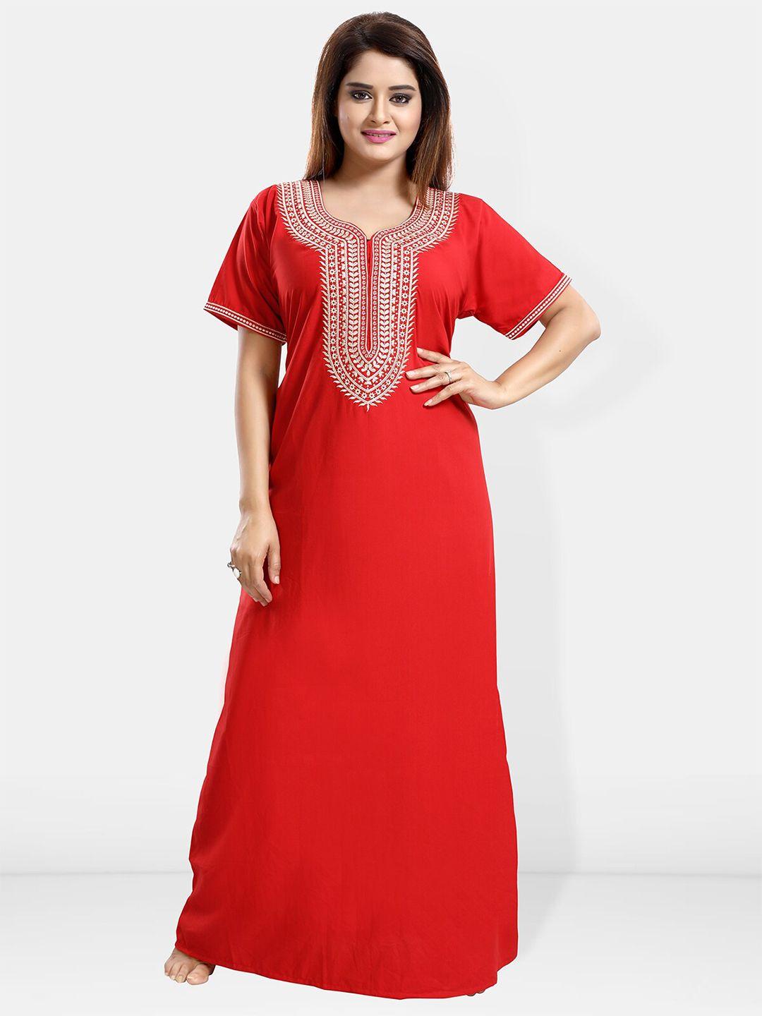 be you embroidered maxi nightdress