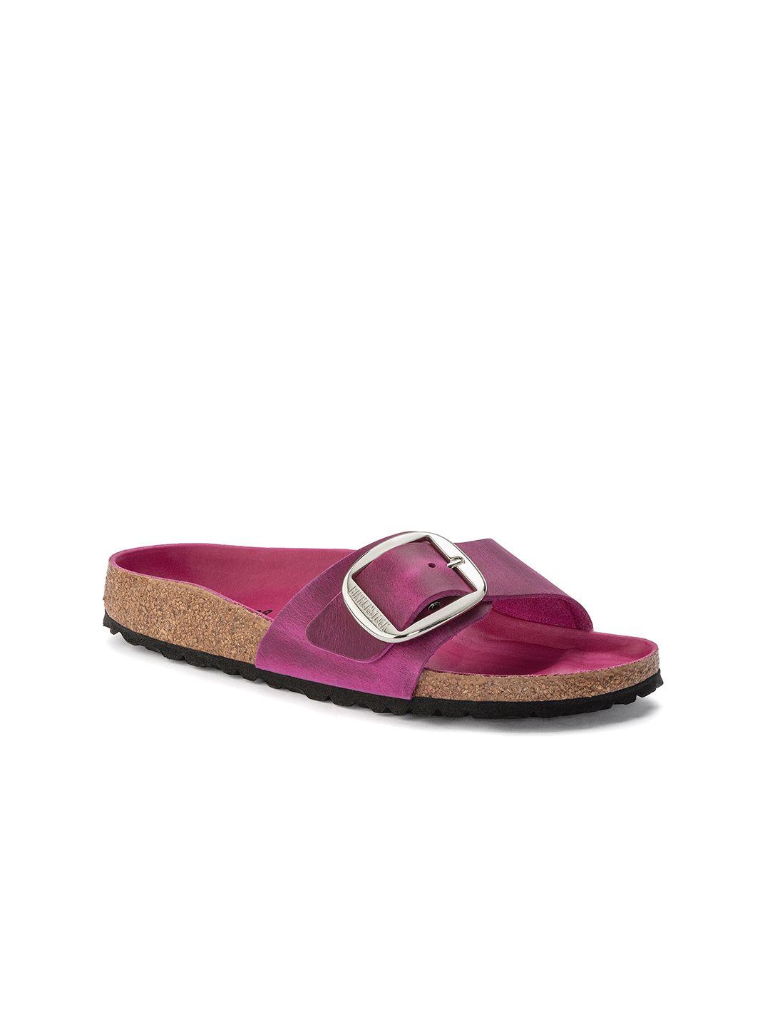 birkenstock madrid big buckle narrow width one-strap open toe flats