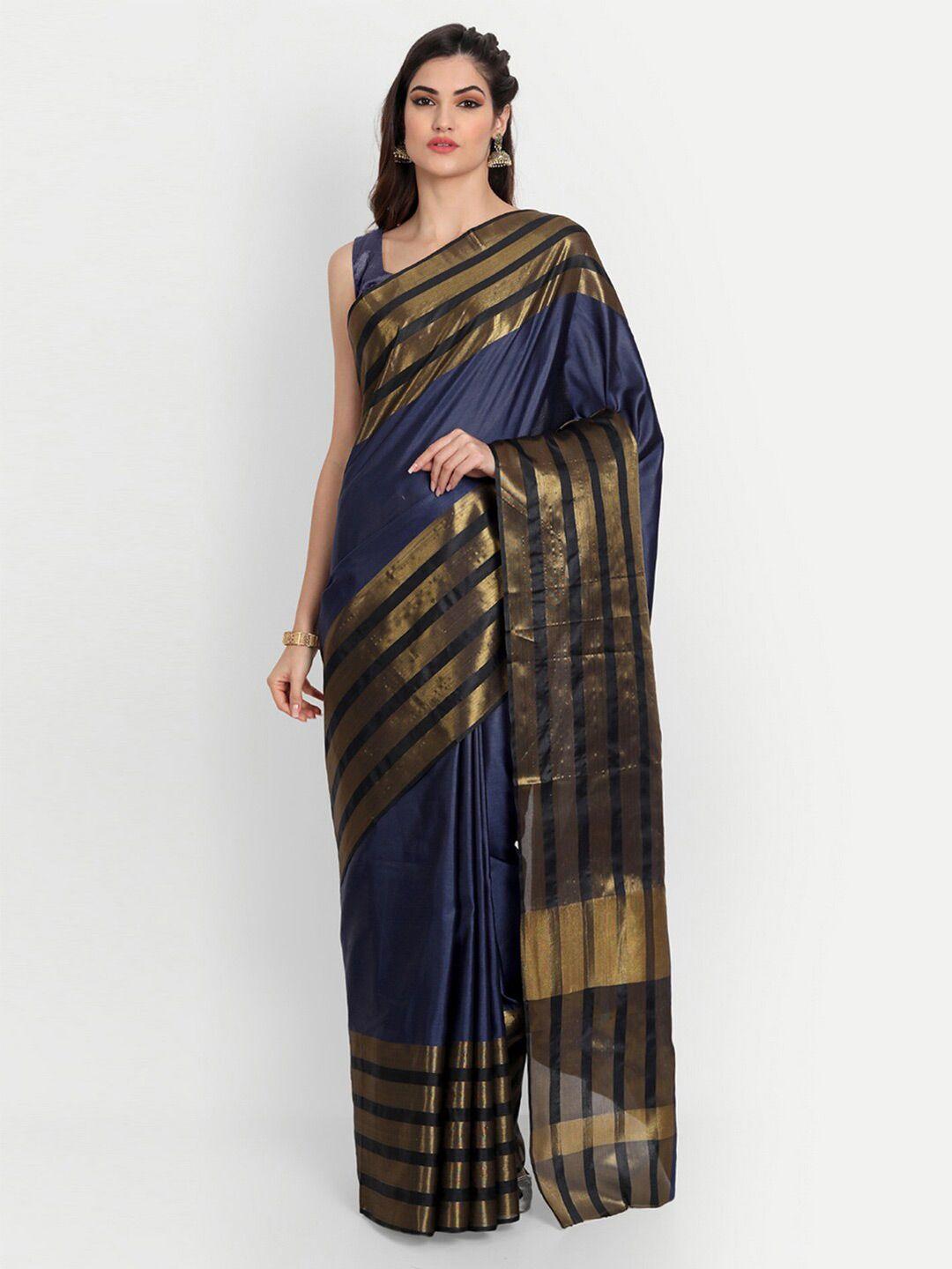 baps striped zari pure cotton kota saree