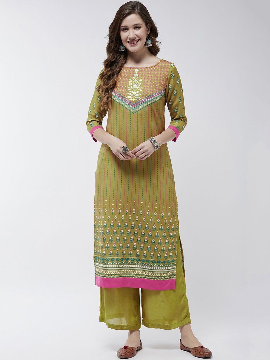 pannkh ethnic motifs striped kurta