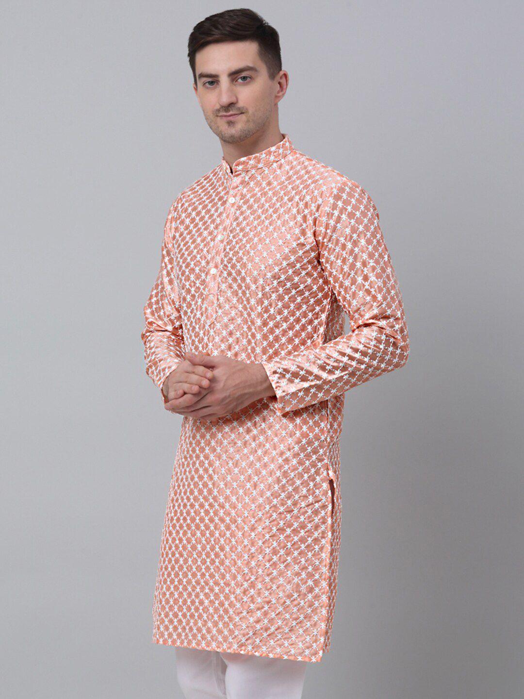 jompers ethnic motifs embroidered thread work straight kurta