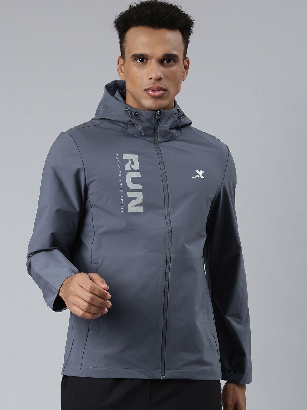 xtep typography printed windcheater sporty jacket