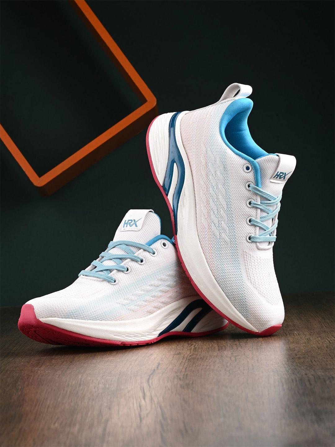 hrx by hrithik roshan women off white lace-up running shoes