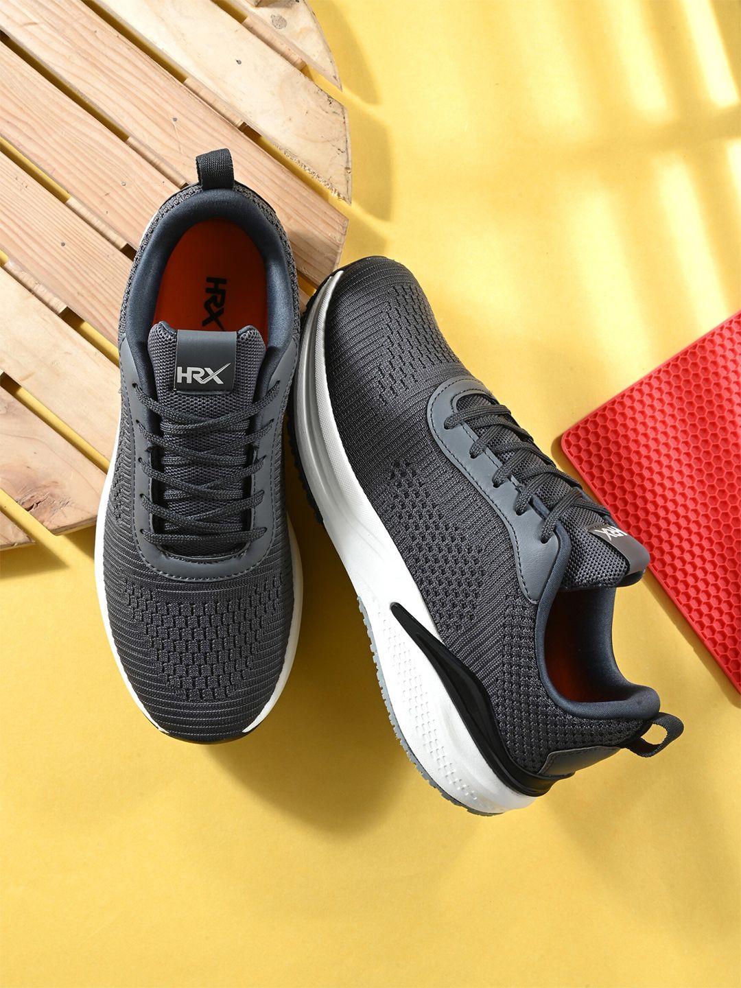 hrx by hrithik roshan men grey & white mesh running shoes