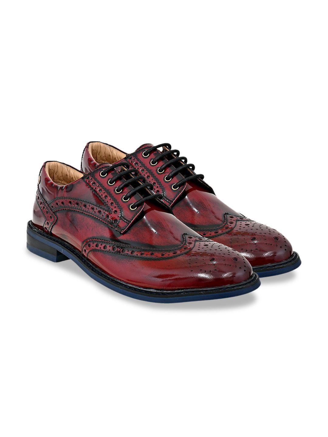 hx london men leather formal brogues